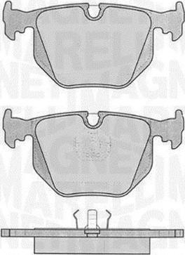 Magneti Marelli 363916060485 - Bremžu uzliku kompl., Disku bremzes www.autospares.lv