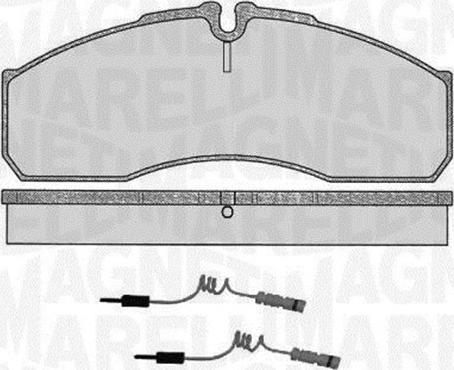 Magneti Marelli 363916060481 - Тормозные колодки, дисковые, комплект www.autospares.lv