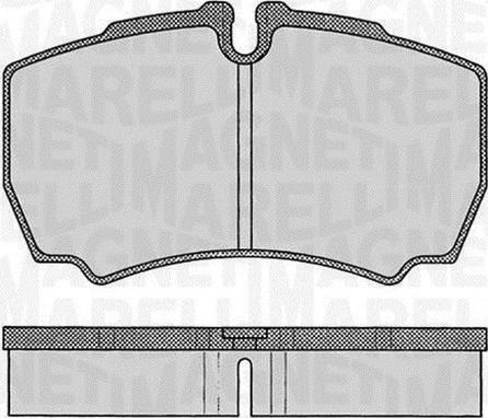 Magneti Marelli 363916060434 - Brake Pad Set, disc brake www.autospares.lv