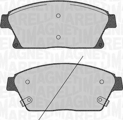 Magneti Marelli 363916060424 - Brake Pad Set, disc brake www.autospares.lv