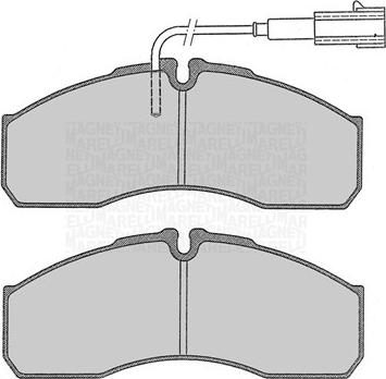 Magneti Marelli 363916060479 - Brake Pad Set, disc brake www.autospares.lv