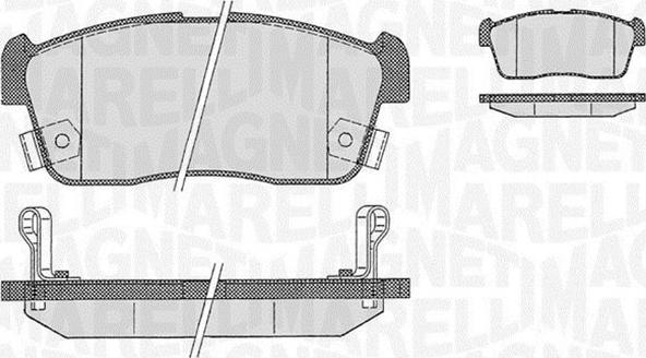 Magneti Marelli 363916060471 - Brake Pad Set, disc brake www.autospares.lv