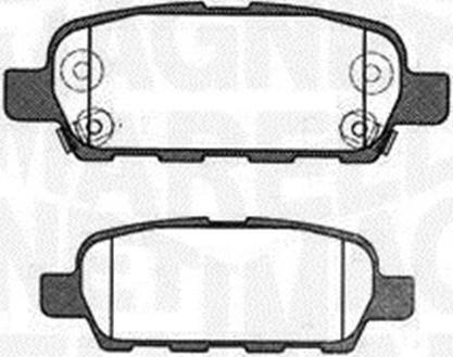 Magneti Marelli 363916060473 - Brake Pad Set, disc brake www.autospares.lv