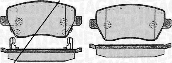 Magneti Marelli 363916060594 - Brake Pad Set, disc brake www.autospares.lv