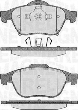 Magneti Marelli 363916060595 - Bremžu uzliku kompl., Disku bremzes autospares.lv