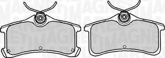 Magneti Marelli 363916060596 - Brake Pad Set, disc brake www.autospares.lv