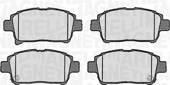 Magneti Marelli 363916060592 - Brake Pad Set, disc brake www.autospares.lv