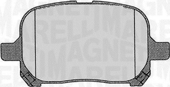 Magneti Marelli 363916060597 - Bremžu uzliku kompl., Disku bremzes www.autospares.lv