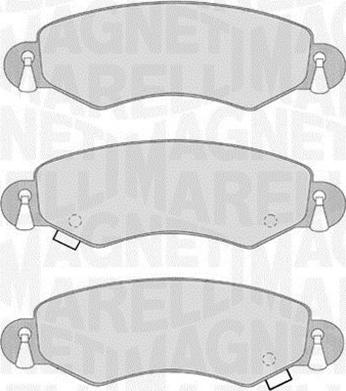 Magneti Marelli 363916060548 - Тормозные колодки, дисковые, комплект www.autospares.lv