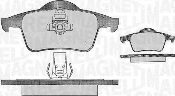 Magneti Marelli 363916060543 - Bremžu uzliku kompl., Disku bremzes autospares.lv