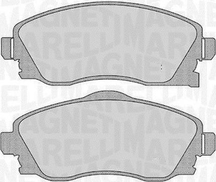 Magneti Marelli 363916060551 - Brake Pad Set, disc brake www.autospares.lv