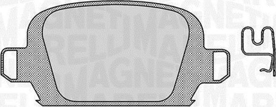 Magneti Marelli 363916060552 - Brake Pad Set, disc brake www.autospares.lv