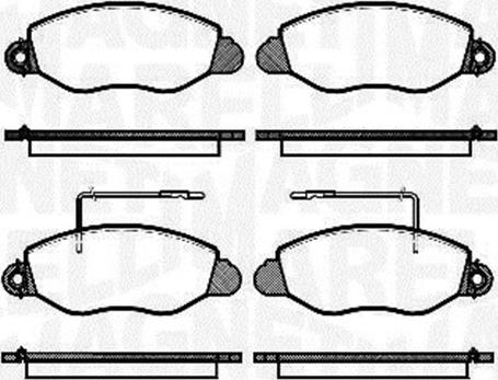 Magneti Marelli 363916060557 - Brake Pad Set, disc brake www.autospares.lv