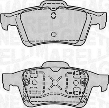 Magneti Marelli 363916060569 - Тормозные колодки, дисковые, комплект www.autospares.lv