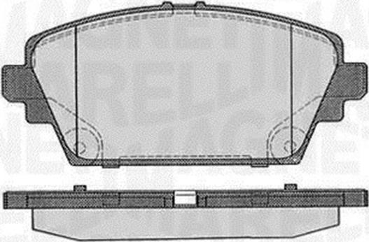 Magneti Marelli 363916060566 - Brake Pad Set, disc brake www.autospares.lv