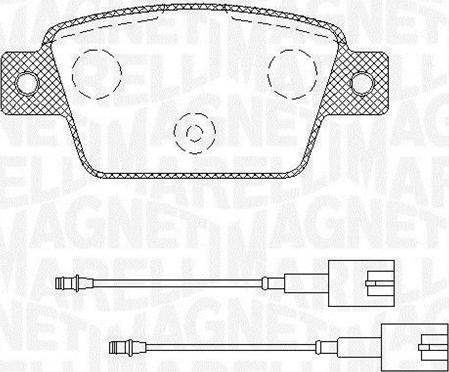 Magneti Marelli 363916060568 - Bremžu uzliku kompl., Disku bremzes autospares.lv