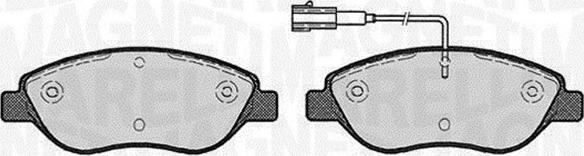 Magneti Marelli 363916060563 - Bremžu uzliku kompl., Disku bremzes www.autospares.lv