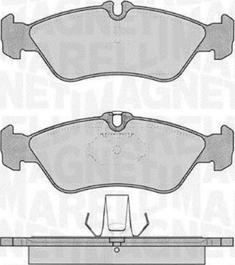 Magneti Marelli 363916060505 - Тормозные колодки, дисковые, комплект www.autospares.lv