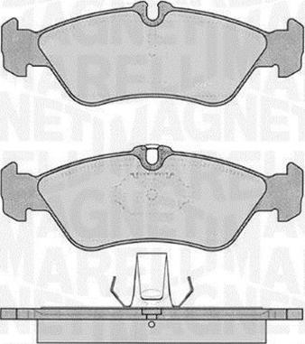 Magneti Marelli 363916060506 - Тормозные колодки, дисковые, комплект www.autospares.lv