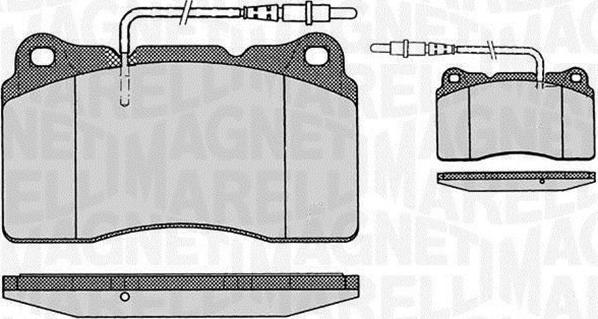 Magneti Marelli 363916060500 - Brake Pad Set, disc brake www.autospares.lv