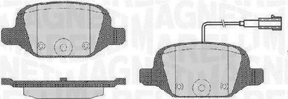 Magneti Marelli 363916060503 - Brake Pad Set, disc brake www.autospares.lv