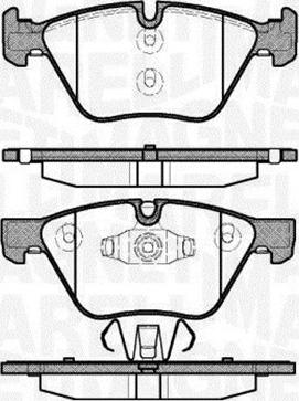 Magneti Marelli 363916060507 - Bremžu uzliku kompl., Disku bremzes autospares.lv