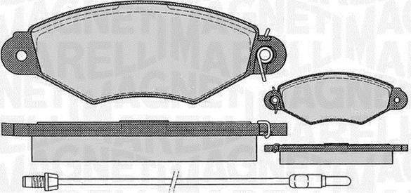 Magneti Marelli 363916060514 - Bremžu uzliku kompl., Disku bremzes autospares.lv