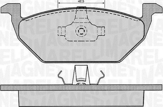 Magneti Marelli 363916060515 - Bremžu uzliku kompl., Disku bremzes autospares.lv