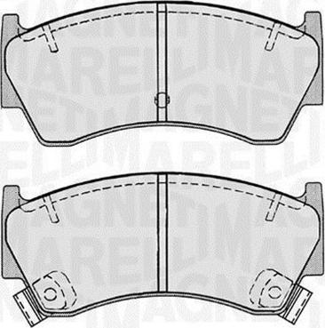 Magneti Marelli 363916060518 - Brake Pad Set, disc brake www.autospares.lv