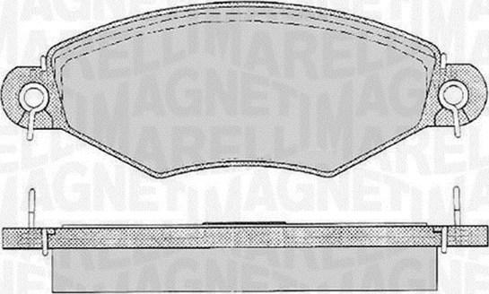 Magneti Marelli 363916060512 - Bremžu uzliku kompl., Disku bremzes www.autospares.lv