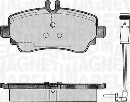 Magneti Marelli 363916060517 - Bremžu uzliku kompl., Disku bremzes www.autospares.lv