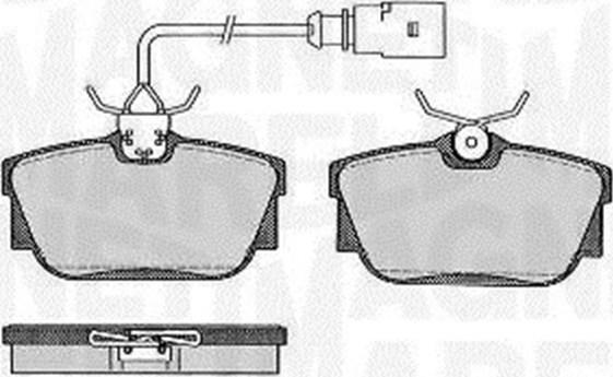 Magneti Marelli 363916060586 - Bremžu uzliku kompl., Disku bremzes autospares.lv