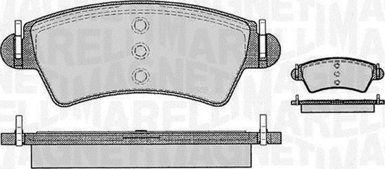 Magneti Marelli 363916060538 - Bremžu uzliku kompl., Disku bremzes autospares.lv