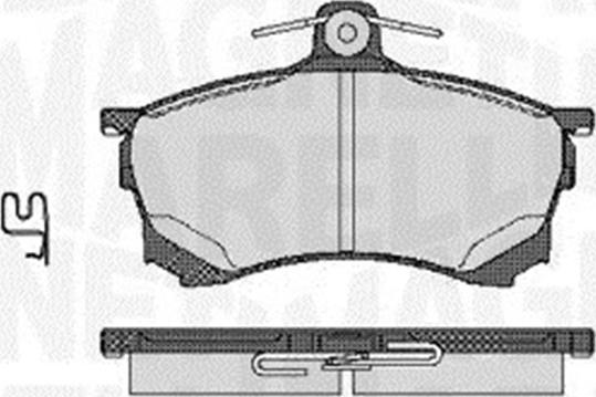 Magneti Marelli 363916060520 - Brake Pad Set, disc brake www.autospares.lv