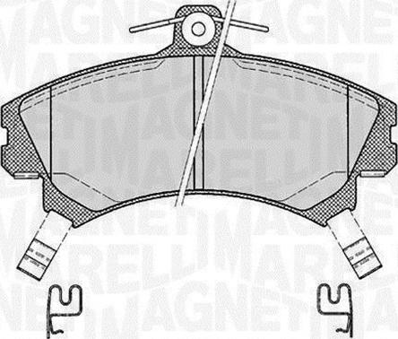 Magneti Marelli 363916060521 - Brake Pad Set, disc brake www.autospares.lv