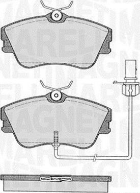 Magneti Marelli 363916060528 - Bremžu uzliku kompl., Disku bremzes autospares.lv