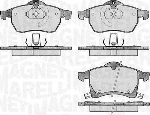 Magneti Marelli 363916060523 - Bremžu uzliku kompl., Disku bremzes autospares.lv