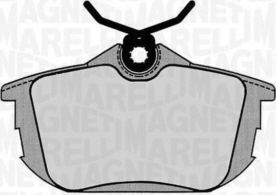 Magneti Marelli 363916060522 - Brake Pad Set, disc brake www.autospares.lv