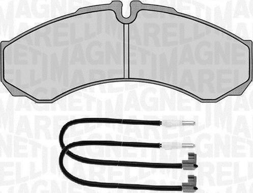 Magneti Marelli 363916060527 - Brake Pad Set, disc brake www.autospares.lv