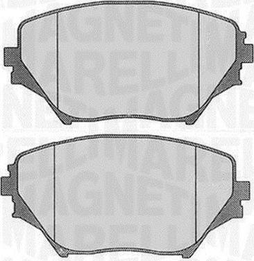 Magneti Marelli 363916060577 - Bremžu uzliku kompl., Disku bremzes www.autospares.lv