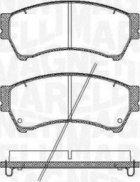 Magneti Marelli 363916060699 - Bremžu uzliku kompl., Disku bremzes www.autospares.lv