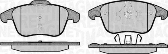 Magneti Marelli 363916060644 - Brake Pad Set, disc brake www.autospares.lv