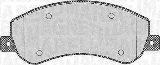 Magneti Marelli 363916060645 - Bremžu uzliku kompl., Disku bremzes www.autospares.lv