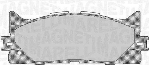 Magneti Marelli 363916060641 - Bremžu uzliku kompl., Disku bremzes www.autospares.lv