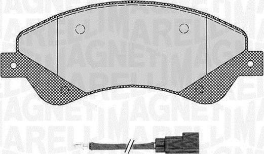 Magneti Marelli 363916060648 - Bremžu uzliku kompl., Disku bremzes www.autospares.lv