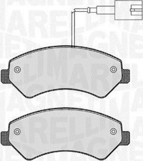 Magneti Marelli 363916060643 - Bremžu uzliku kompl., Disku bremzes autospares.lv