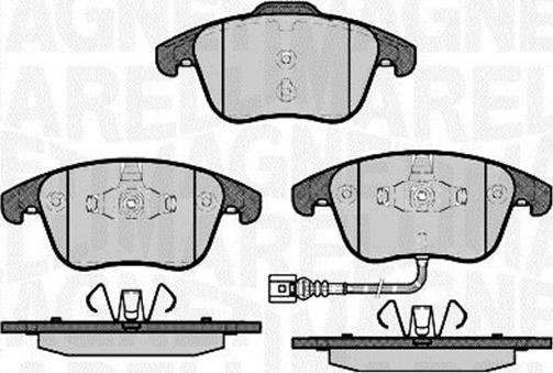 Magneti Marelli 363916060659 - Brake Pad Set, disc brake www.autospares.lv