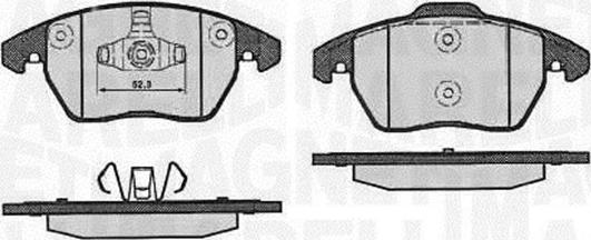 Magneti Marelli 363916060656 - Bremžu uzliku kompl., Disku bremzes autospares.lv