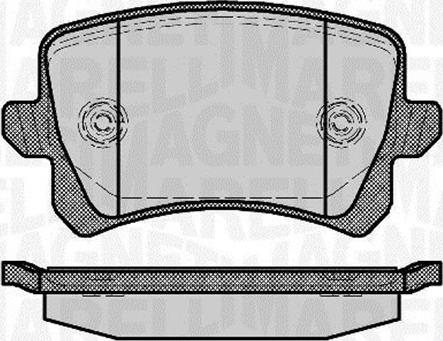 Magneti Marelli 363916060658 - Brake Pad Set, disc brake www.autospares.lv