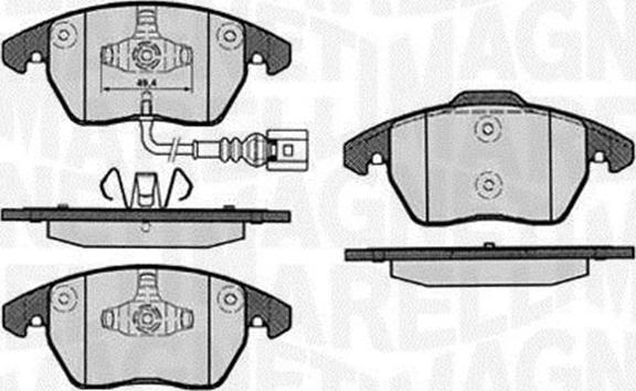 Magneti Marelli 363916060657 - Bremžu uzliku kompl., Disku bremzes autospares.lv